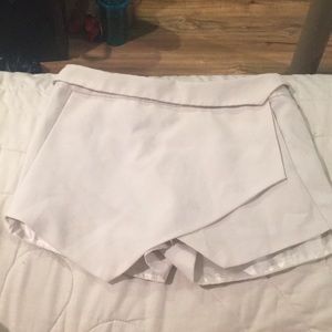 White envelope shorts
